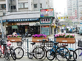 自行車,街,查看