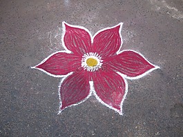 花,粉筆,漆