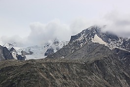 山,景觀,冰川