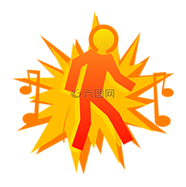 音樂(lè),舞蹈,抽象