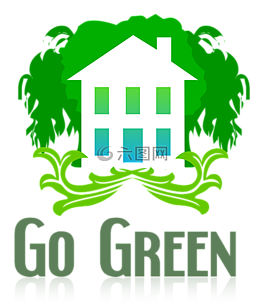 绿色,环境,房子