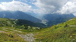 性質(zhì),山,全景