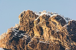 山,溫暖,雪