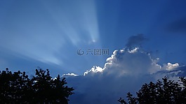 雷暴,天空,風暴