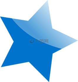 明星,蓝色,符号