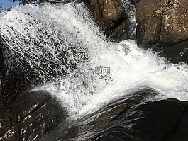 水,大瀑布,溪