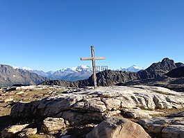 山,高山,天空