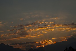 天空,太陽能,云