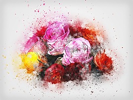 鮮花,玫瑰,婚禮