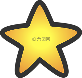 明星,黄色,符号