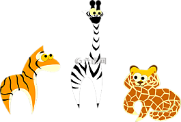 動物園,虎,長頸鹿
