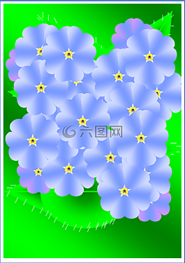 鮮花,藍(lán)色,模式
