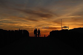 abendstimmung,背光,日落