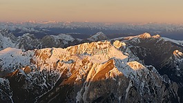 白云岩,日出,dürrenstein