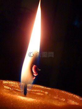 蠟燭,燭火,冬天