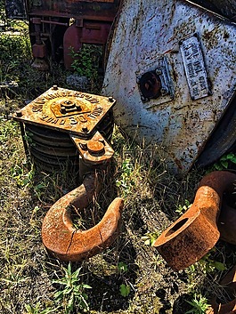 老,機械,金屬