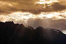 山,山峰,景觀
