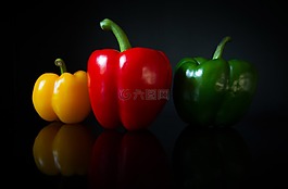 多彩,辣椒,黑