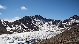 凍結(jié),山,湖