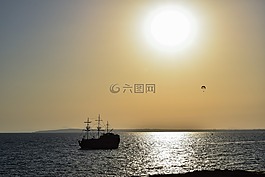 太陽(yáng),海,地平線
