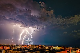 風(fēng)暴,雷聲,閃電