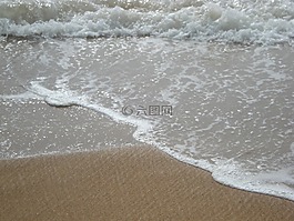 潮汐,沙,波