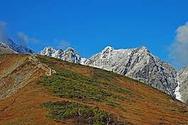 日本,山,景觀
