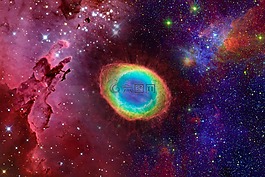 星系,宇宙,空間