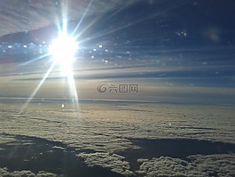天空,太陽(yáng),云