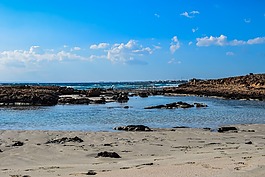 海灘,海,沙
