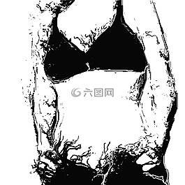 女子,性感,側(cè)影