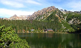 vysoké 塔特拉,popradské湖,林
