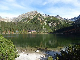 vysoké 塔特拉,popradské湖,林
