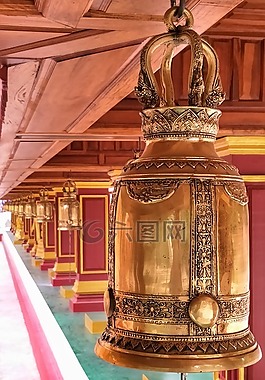 佛教,華麗,鐘聲