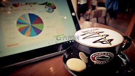 咖啡,杯,技術