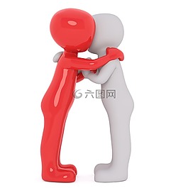 男性,3d模型,孤立