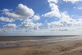 海灘,海,海洋