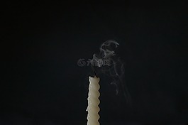 蜡烛,熄灭,烟