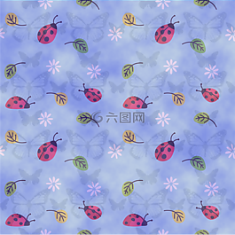 背景,瓢蟲(chóng),藍(lán)色