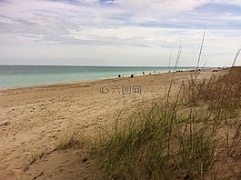 海灘,海洋,沙