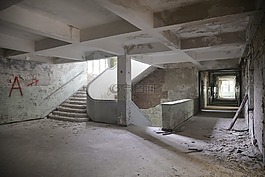 樓梯,逐步,廢墟