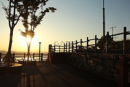 日落,天空公園,景觀