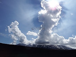 云,太陽,天空