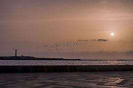 太陽,日落,平靜