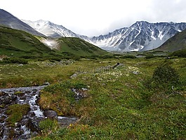 火山,山,谷