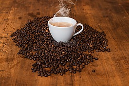 咖啡,咖啡杯,熱咖啡