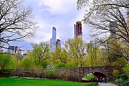 中央公園,紐約市,春