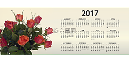 議程,日歷,玫瑰