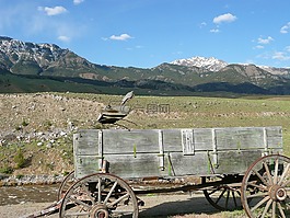 黄石国家公园,遗产,旧的马车