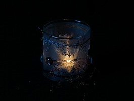 蜡烛,黑暗,玻璃